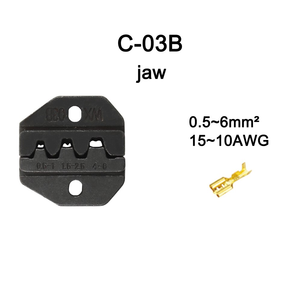 C04WFL C05H C02 C03B C03C C03D C04WF C02H C02H1 Die Sets for C CRIMPING PILER die sets plier modules jaws: C03B