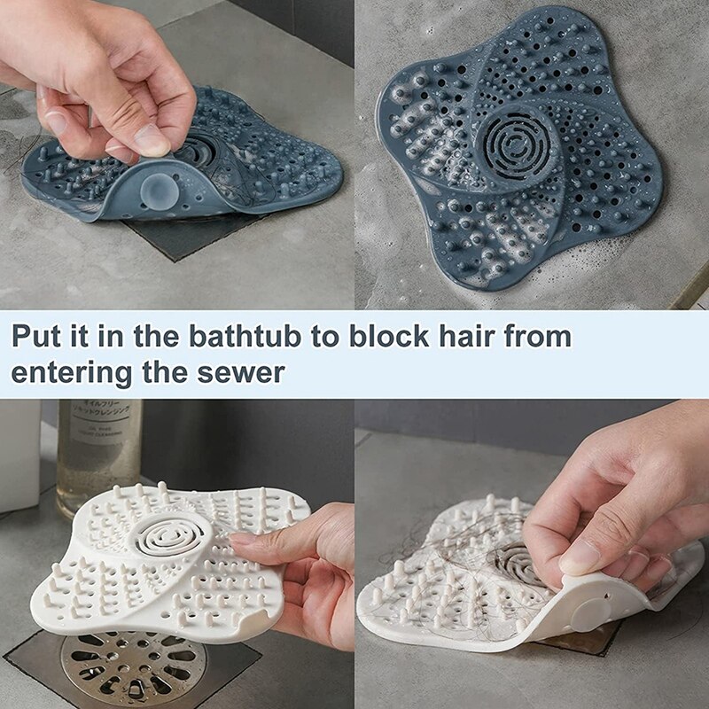 2-Piece Drain Cover, Hair Extension, Shower Drain, Shower Drain With Suction Cup, Shower Drain, Hair Extension