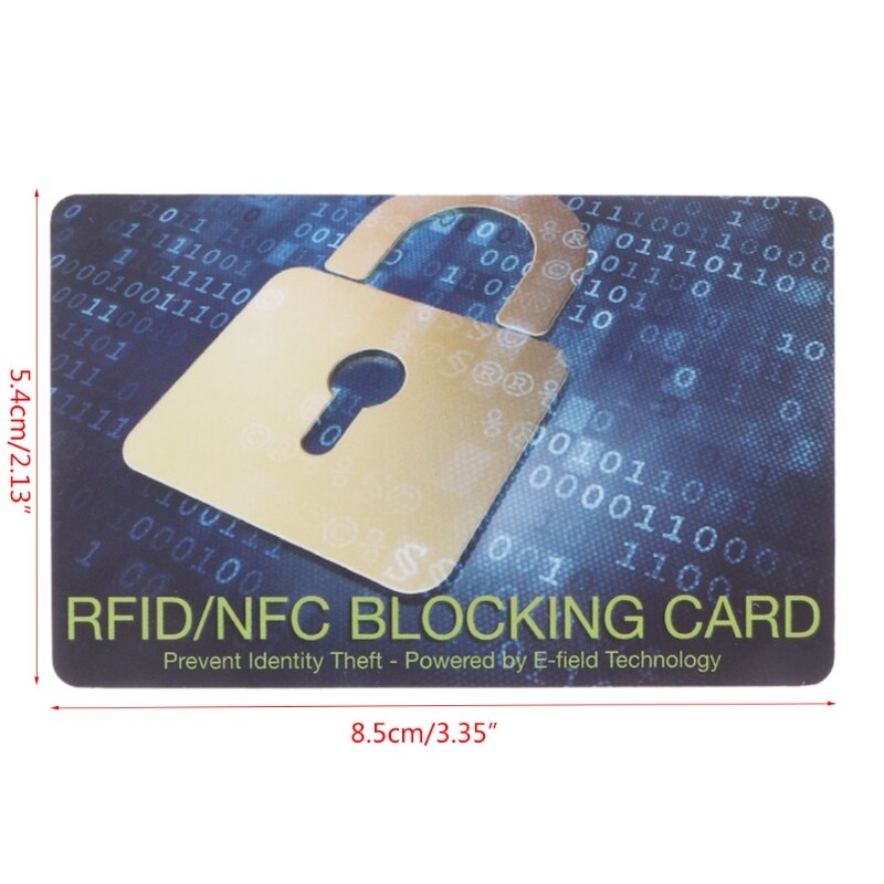 Credit Card Protector RFID Blocking NFC Signals Shield Secure For Passport Purse