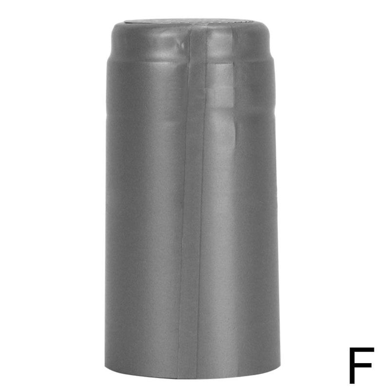 10 stücke Wein Flasche Schrumpfen Kapsel Schrumpf Kapseln Wein Wärme Schrumpf Kappe Wein Schrumpfen Film wickeln Für Gerade Mund flasche: Silber-
