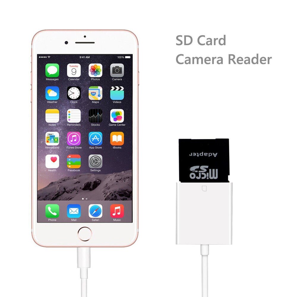 USB Kaartlezer Camera SD TF Kaartlezer Adapter Kabel voor iPhone 8 Plus 6 S Apple iPad Pro Air mini 3B04