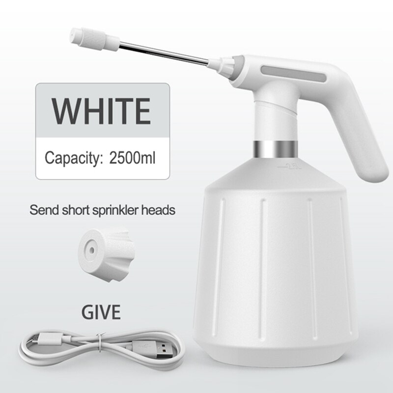 2.5L Electric Plant Spray Bottle Automatic Watering Fogger USB Electric Sanitizing Sprayer Hand Watering Machine