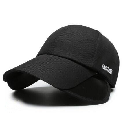 Siloqin Mannen Vissen Cap Zomer Ademend Baseball Cap Bone Sport Caps Vrouwen Persoonlijkheid Strand Hoed unisex: black