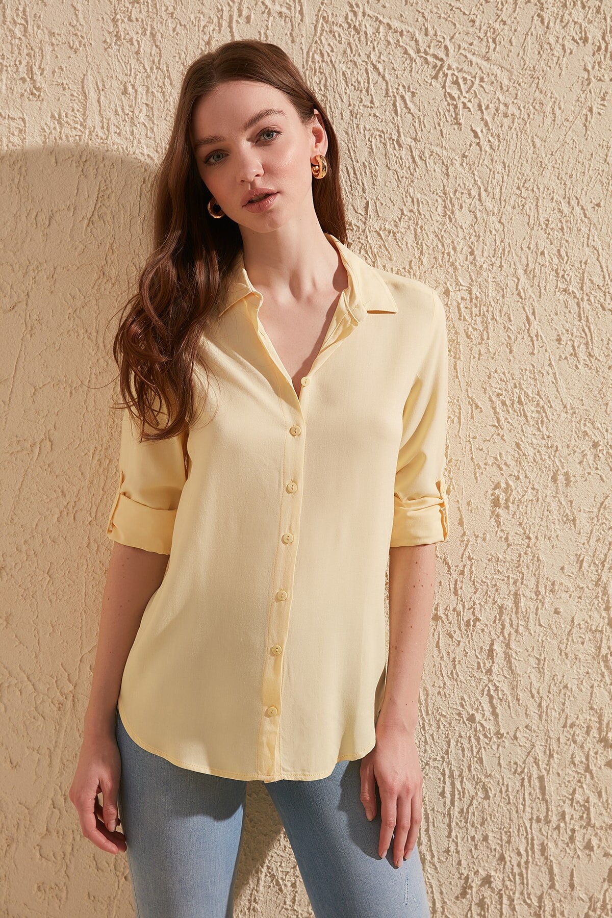 Trendyol basic shirt twoss 19 st 0226