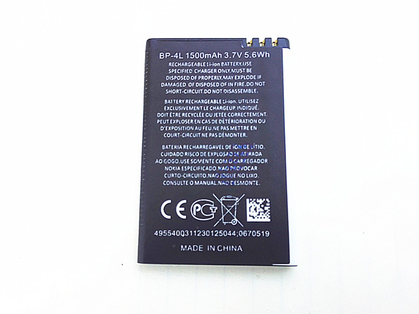 2pcs Business 1500mAh BP-4L Battery For Nokia N97 E63 E71 E72 E55 E95 N810 E6 BP 4L Batterie