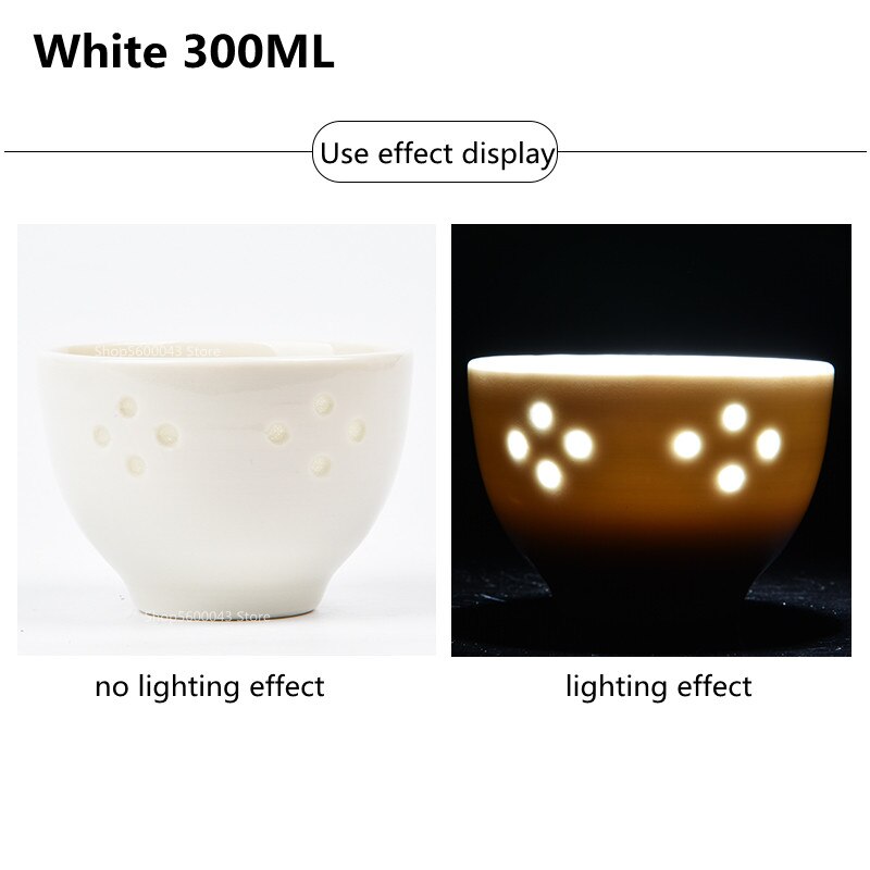 Glaçure de poterie Linglong 300ML, glaçure d&#39;art en porcelaine, glaçure de coloration céramique, bricolage, température moyenne 1180-1250 ℃: White 300ML