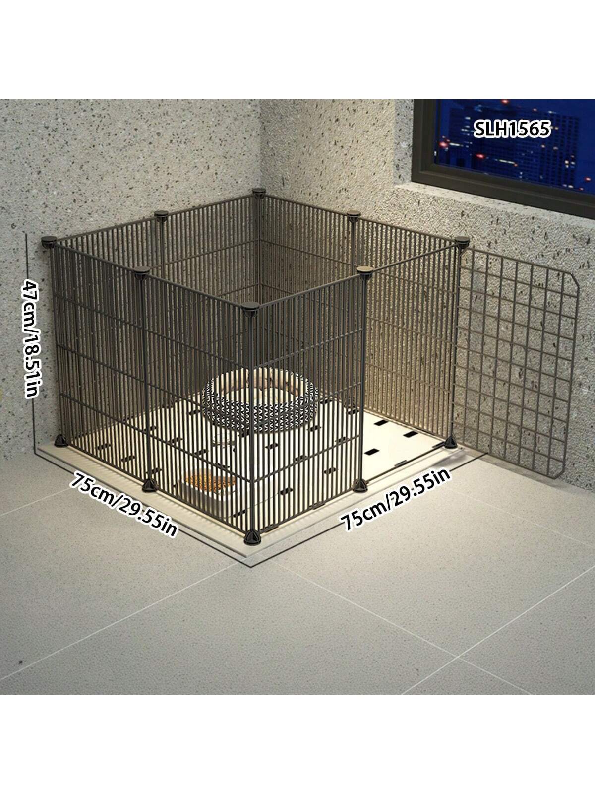 Pet enclosure Indoor home free assembly Teddy fence tight mesh small puppy escape proof dog cage