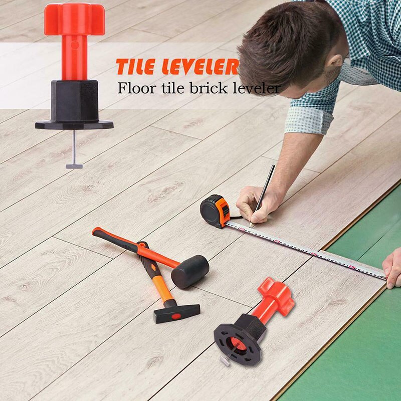 75 Pcs Reusable Anti-Lippage Tile Leveling System Locator Tool Ceramic Floor Wall DTT88