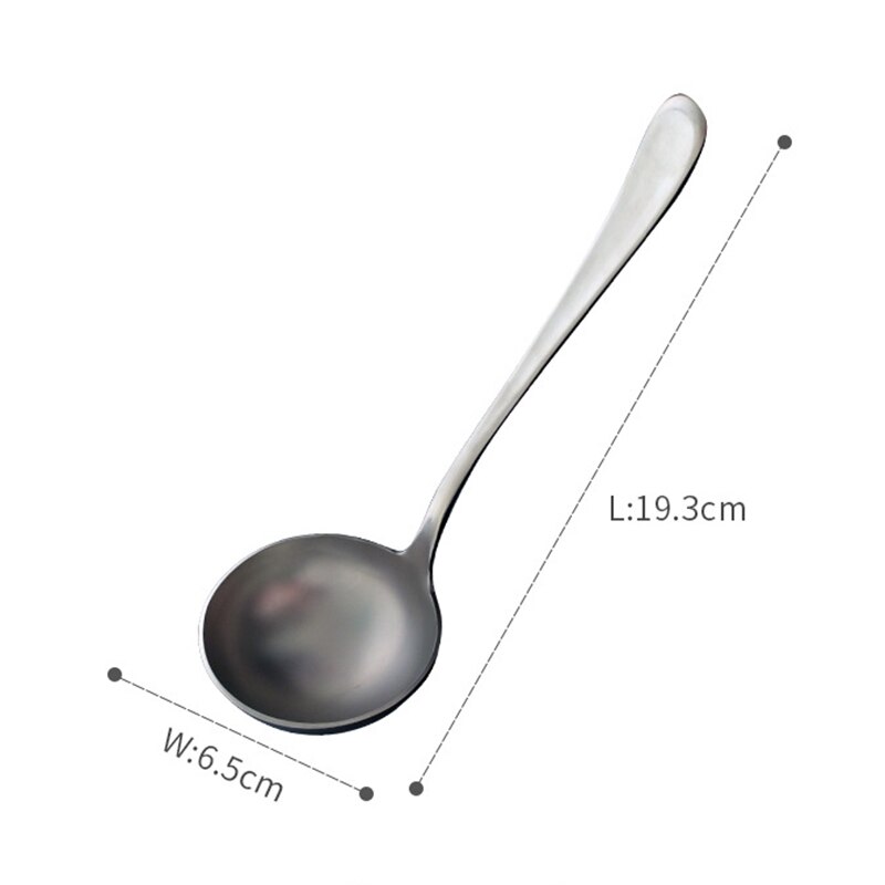 De acero inoxidable 304 estofado ranurado sopa salsa colador de cazo esfuerzo cuchara servir espumadera de cocina utensilios de cocina: Silver Spoon