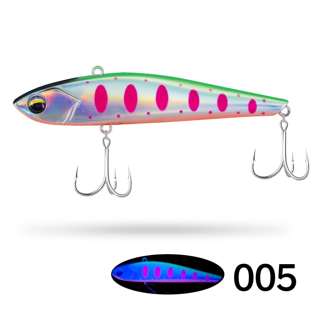 D1 nowe zimowe wędkowanie na przynęty VIB ciężkie lekkie 95mm Mini niewielkie 75mm wibracje 17g 30g Bass Pike okoń 2021 Tackle: 005 / 75mm