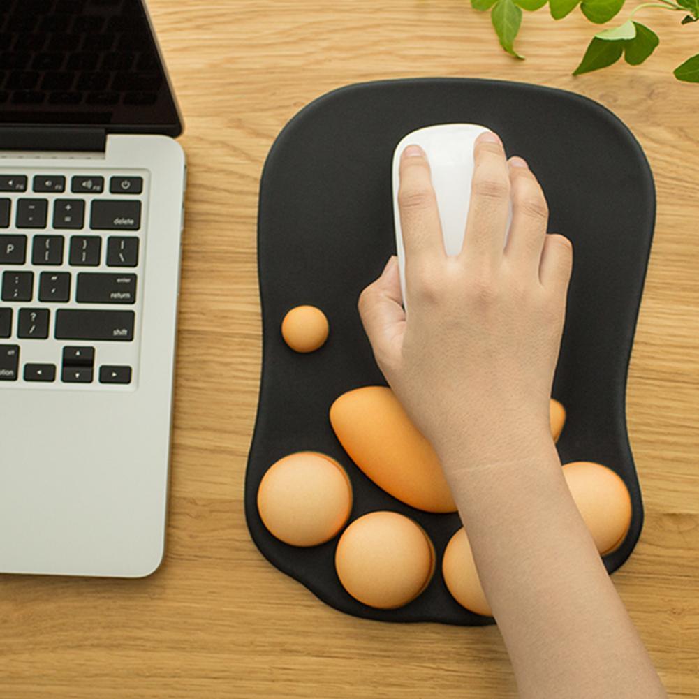 Kat Poot Muismat Met Polssteun Cartoon Leuke Katten Polssteun Muis Kussen Rest Comfort Mode Aaien Poot Siliconen zachte N8J5