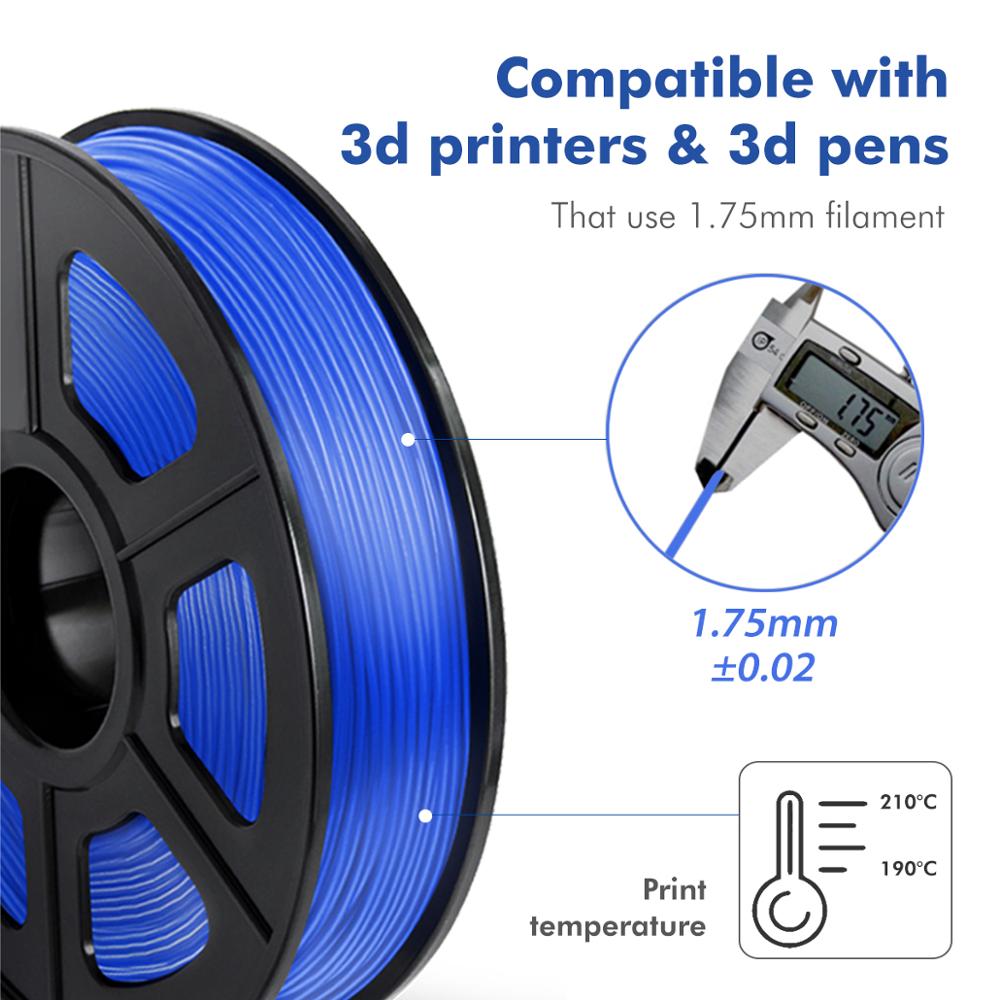 Filamento Flexible de TPU para impresora 3D, Material no tóxico, Material de juguete de impresión, superventas, 5 colores