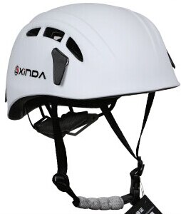 Xinda-casco de escalada en roca, equipo de rescate de montaña, espeleología al aire libre, para ampliar la seguridad, trabajo de espeleología: White