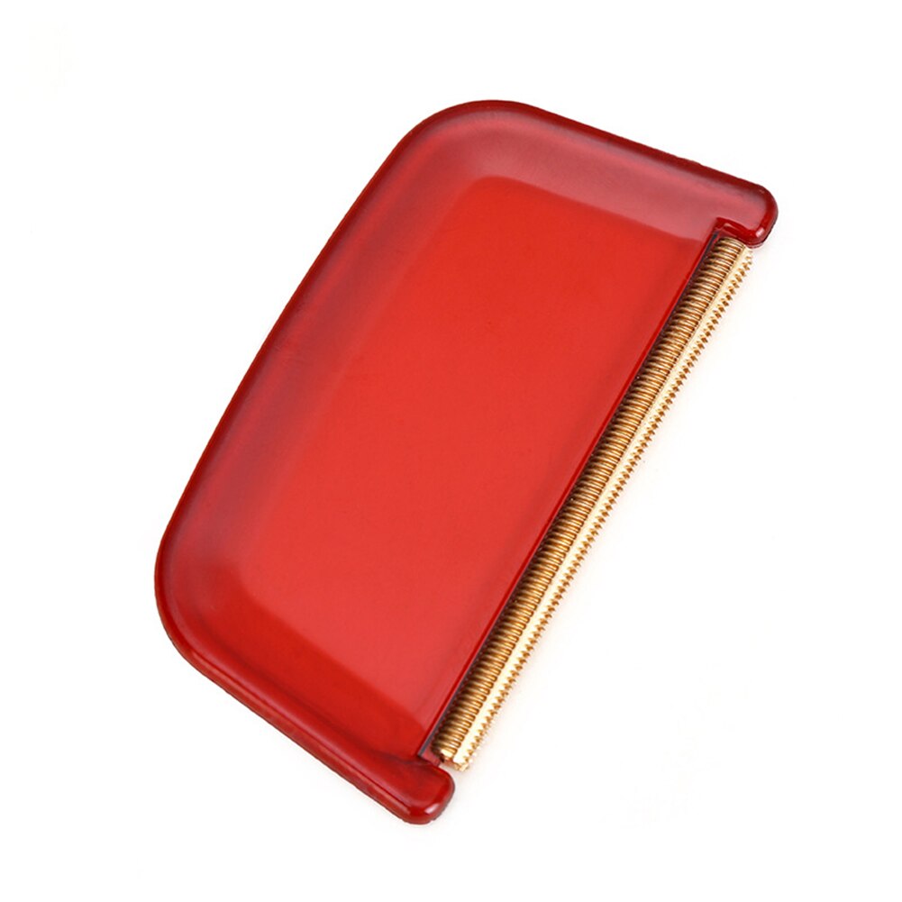 Draagbare Lint Remover Fuzz Stof Scheerapparaat Voor Trui Wollen Jas Kleren Fluff Stof Scheerapparaat Brush Tool Fur Remover: Rood