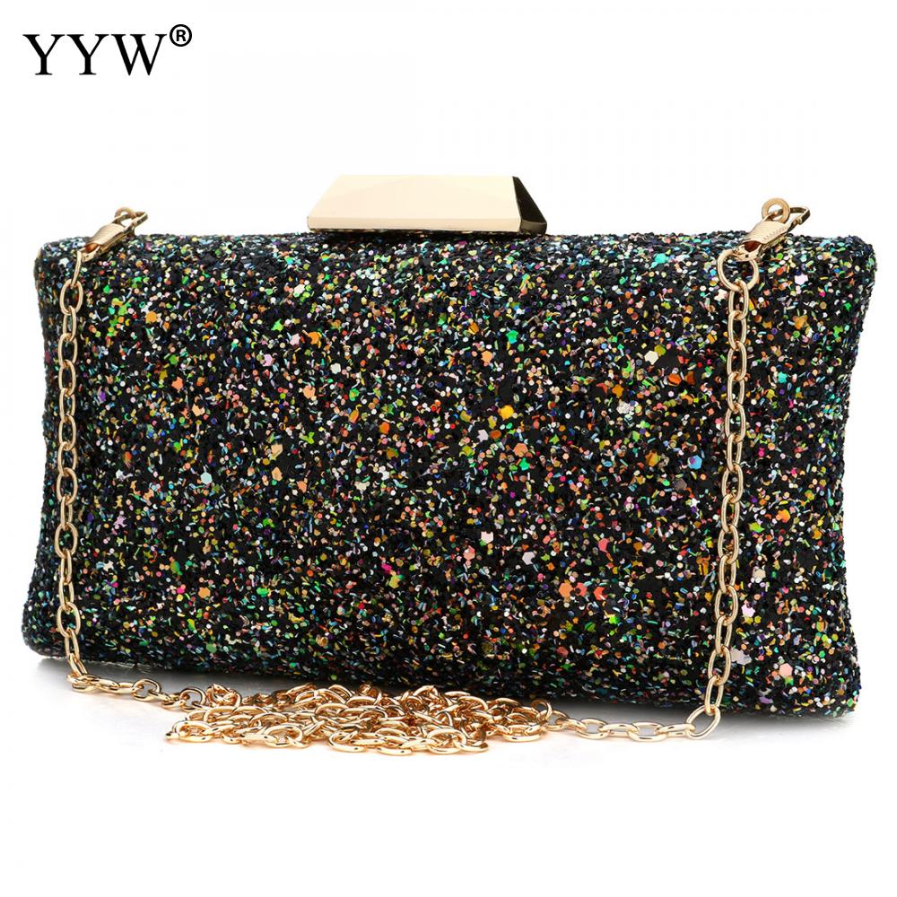 YYW Pailletten Schouder Plastic Handtas Mode Clutch Bag Mooie Avondtasje Voor Vrouwen Bolsos De Fiesta Para Mujer