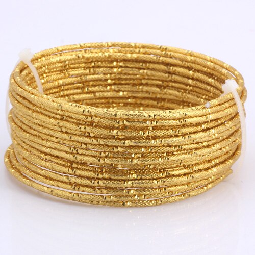 1M/5M lot 2.0mm Various Patterns Aluminum wire gold/silver soft craft versatile metal wire DIY Handmade jewelry making: 2mm Gold  C / 1M