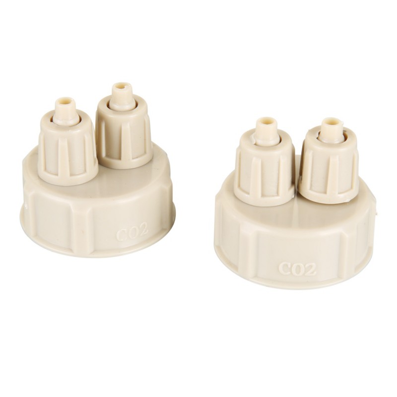 2pc CO2 Aquarium Fish Tank DIY Ozon Fles Cap Air Diffuser Generator Quick Release Afgesloten Buis Tool Kit Aquarium gereedschap: Default Title