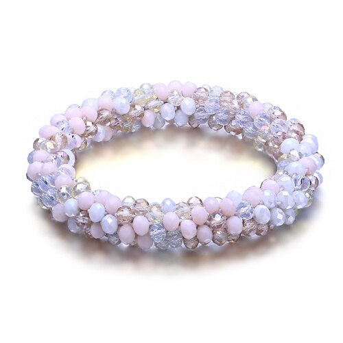 Multicolor Handgemaakte Gehaakte Glas Seed Bead Nepal Boho Armband: BK166