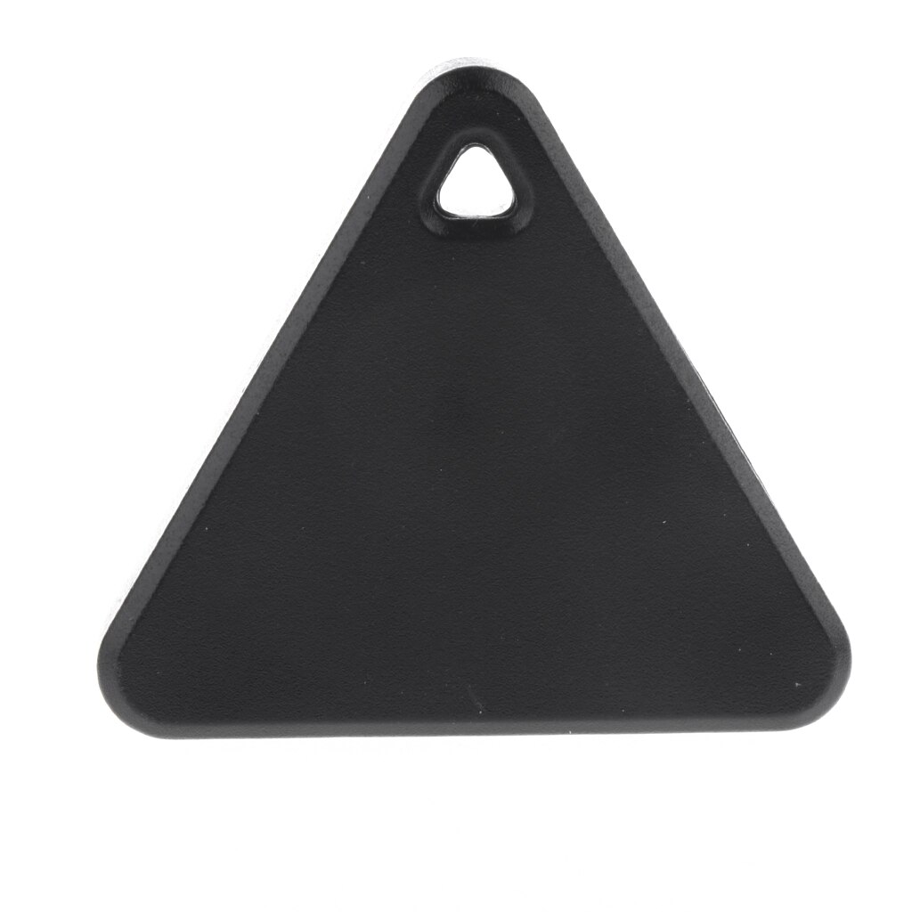 Sort smart nøgle finder anti-tabt mærke mini bluetooth kæledyr sporing alarm gps locator trekant