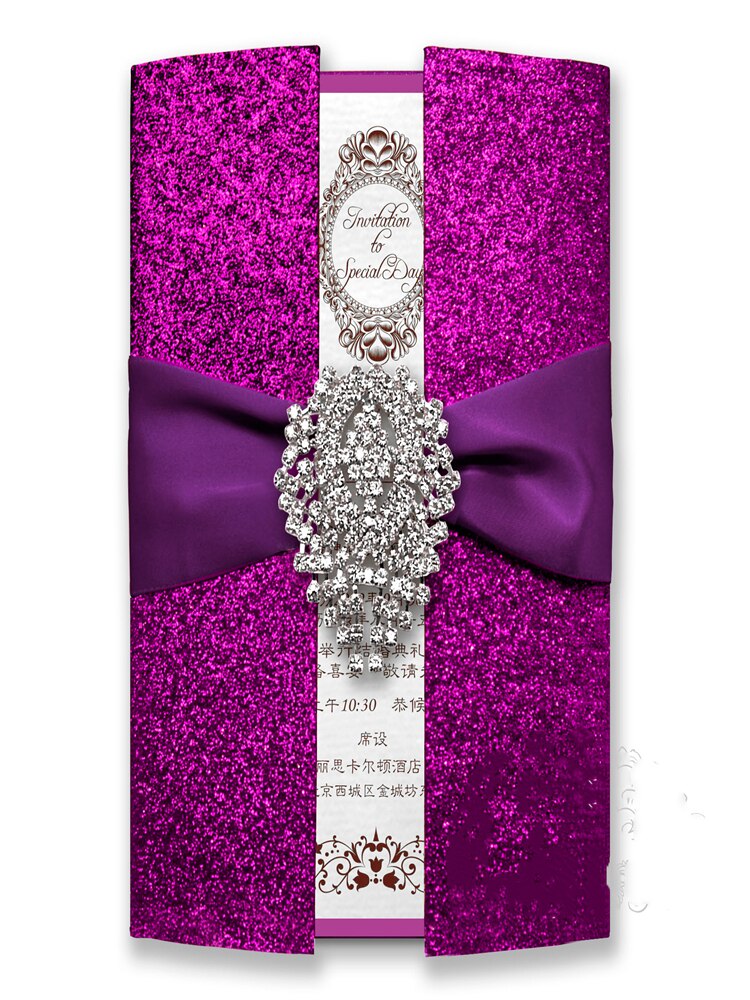 10pcs High-end stamping wedding invitations wedding supplies Wedding invitations card Business invitation