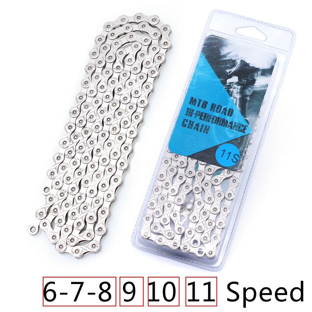 Everdawn Fietsketting 6/7/8 9 10 11 12 Speed Plating High End Staal Anti-Roest Bike Chain voor Mountain Road Bike116L