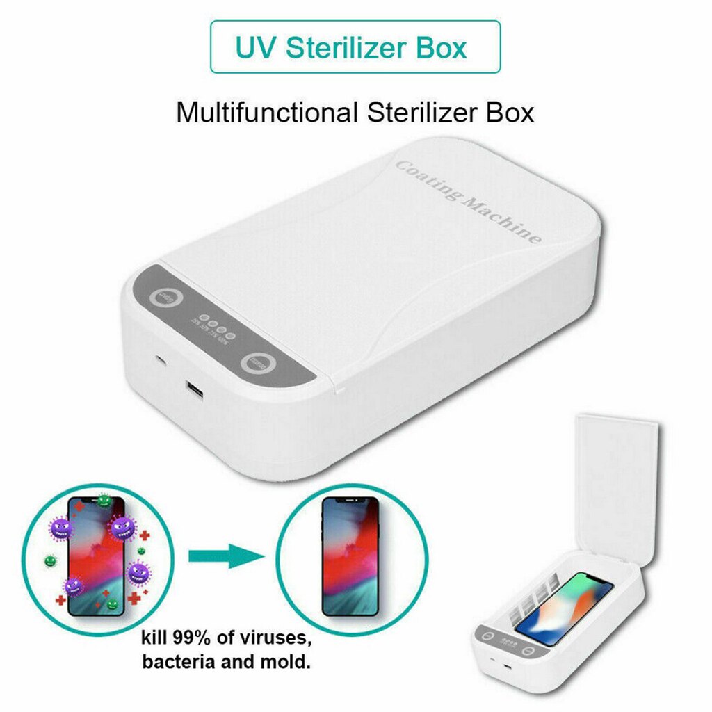 Ultraviolet uv mobiltelefon sterilisator æske til smykker skønhed maskine