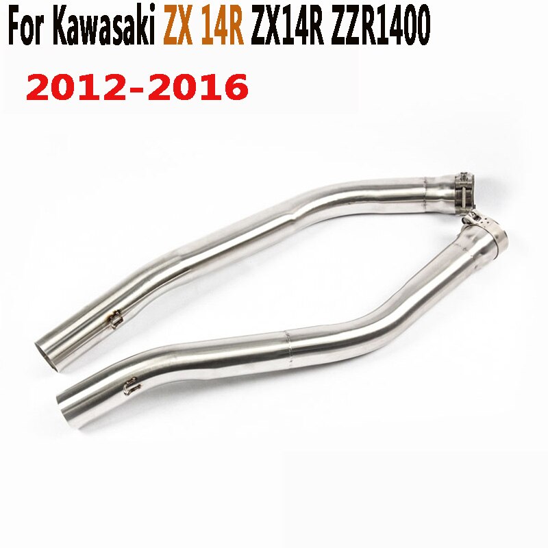 Voor Kawasaki Zx 14R ZX14R ZZR1400 2006 Volledige Systeem Slip Motorfiets Uitlaatpijp 51 Mm Rvs Motorfiets uitlaat