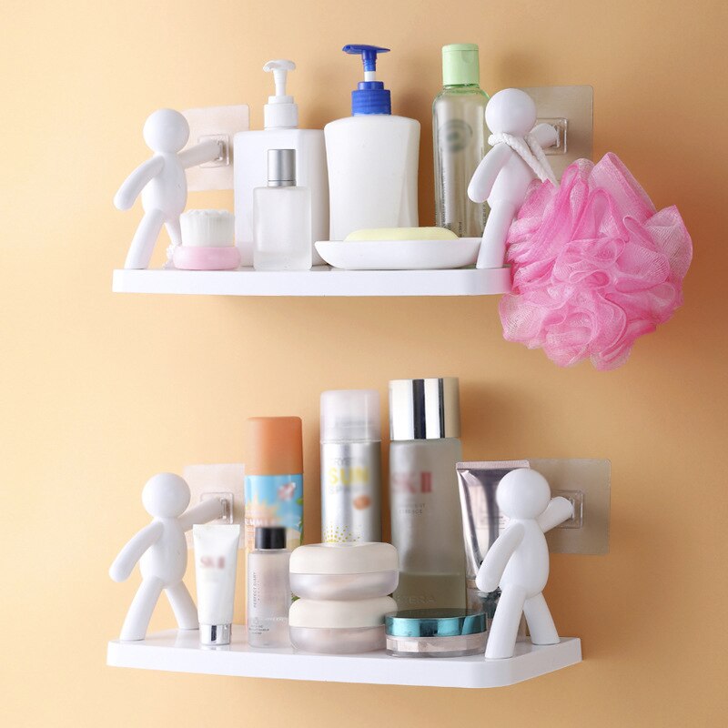 Hook Storage Rack Kitchen Bathroom Storage Rack Study Storage Rack Bookshelf Simple Wall Hanging Human Guardrail