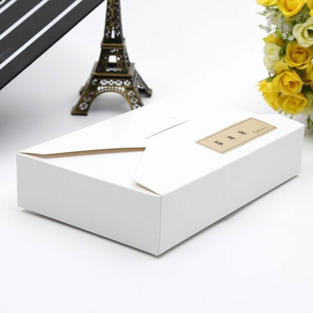 10PC 19.5*12.5*4cm Kraft Paper/White Boxes Envelope Styled Presentation Invitation Box Cards For Wedding N3E9