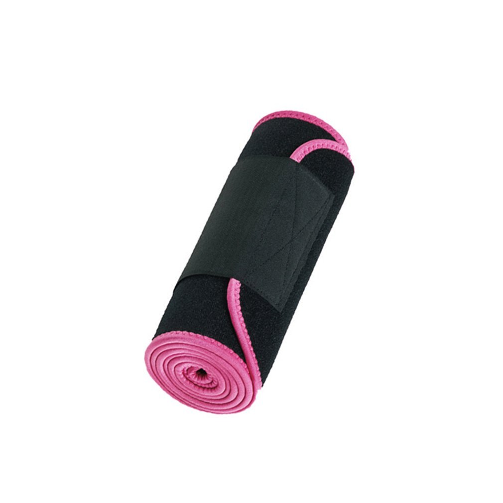 Cinturón de Fitness ajustable para mujer, faja ortopédica absorbente de sudor, transpirable, moldeadora de cuerpo, quemagrasas, novedad de: Rose Red