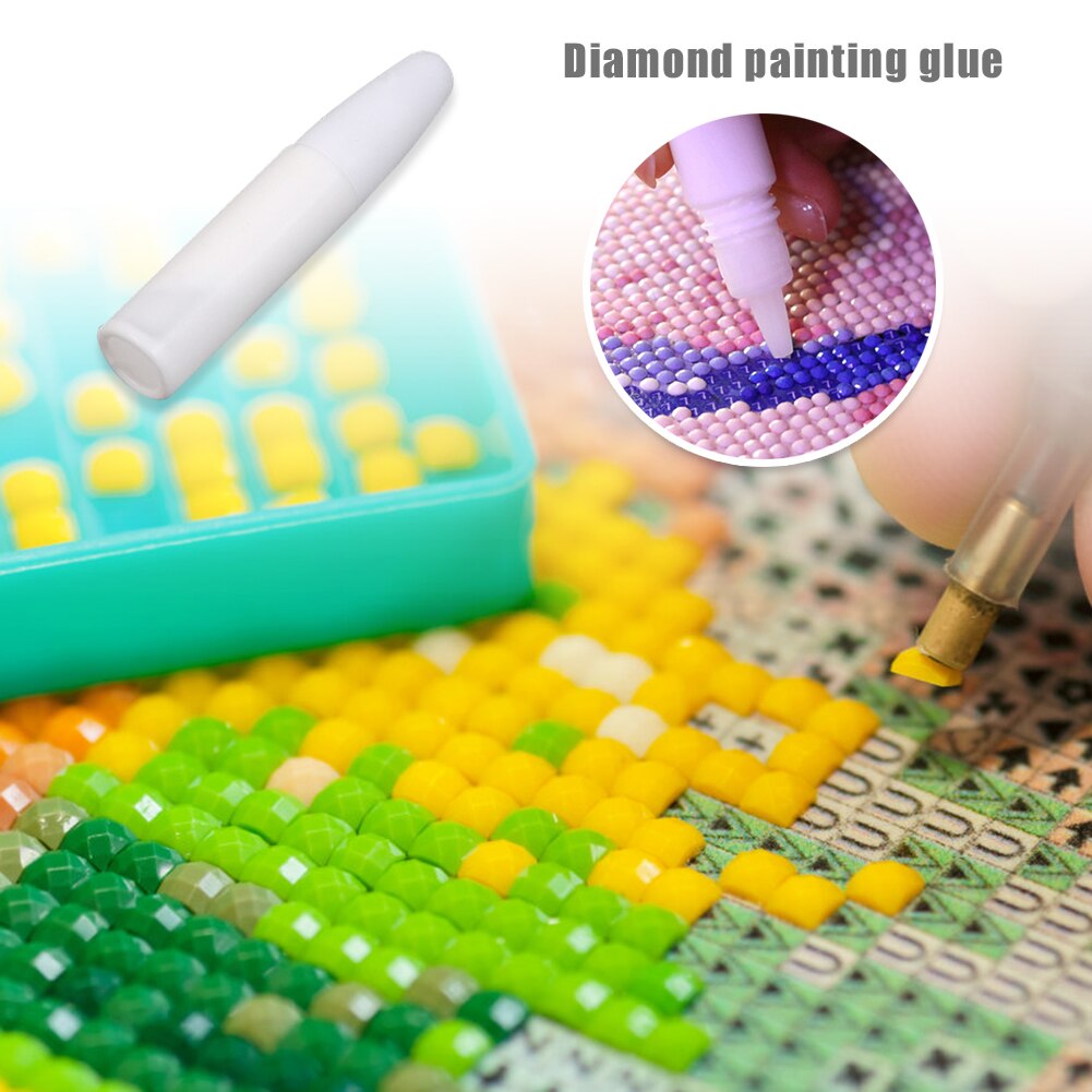 3ML Diamond Painting Drill Sticky Bottled Glue For DIY Handcraft Artwork Embroidery Transparent Glue Point Diamond Tool Home
