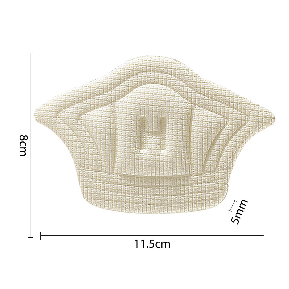 Plantillas para zapatos deportivos, almohadillas para el talón, tamaño ajustable, antidesgaste, almohadilla para los pies, plantilla de inserción, Protector para el talón, pegatina trasera, 2 piezas: 2pcs white thin B
