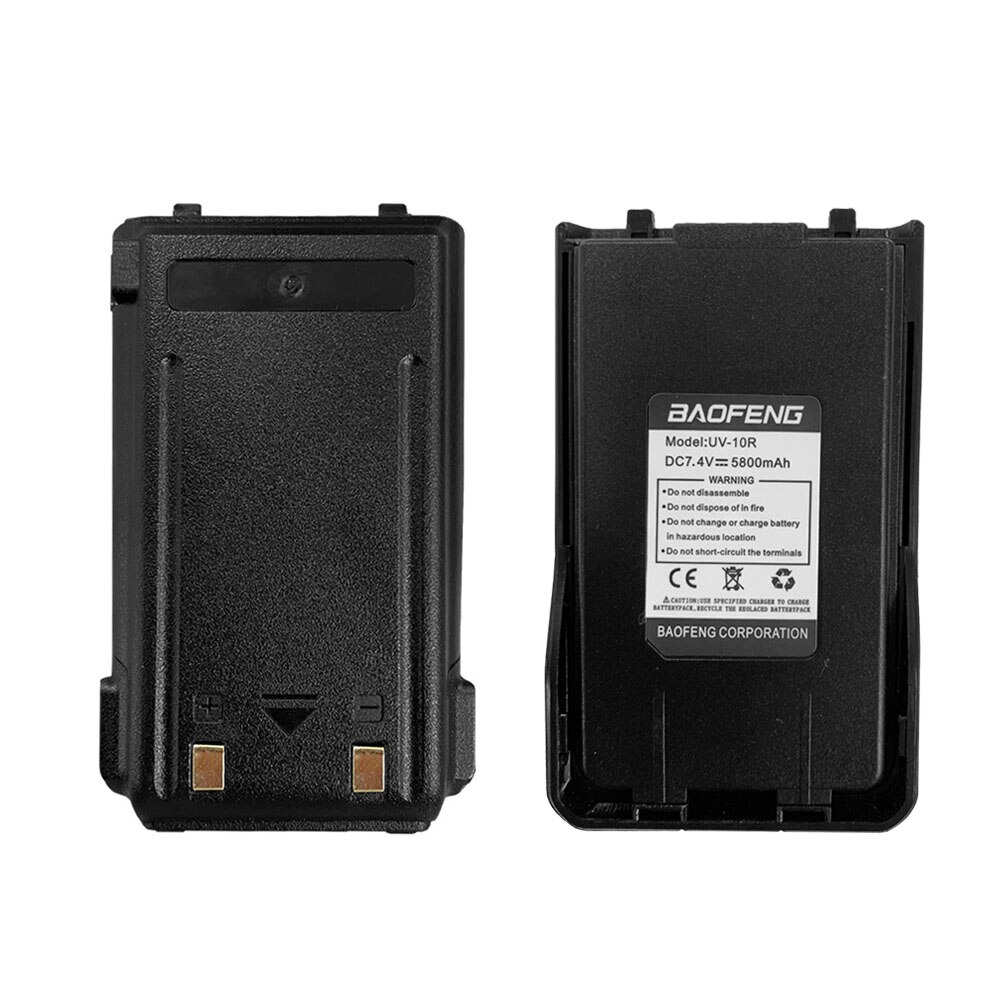 Baofeng UV-10R batteria ad alta capacità 5800mAh lunga Standy Radio bidirezionale UV10R batteria di ricambio USB ricarica batteria Extra