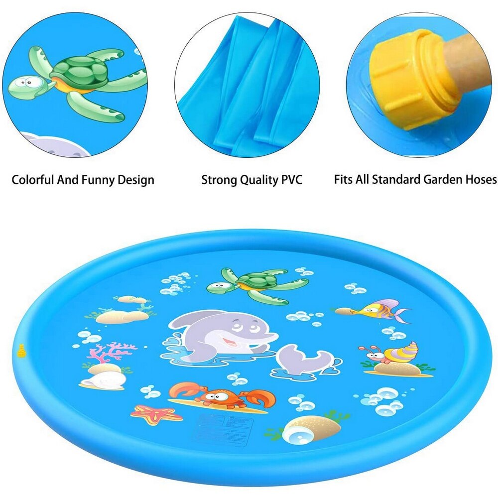 67 "Sprinkler Pad Splash Play Mat Childrens Sprinkler Zwembad Zomer Plezier Sprinkler Voor Kids