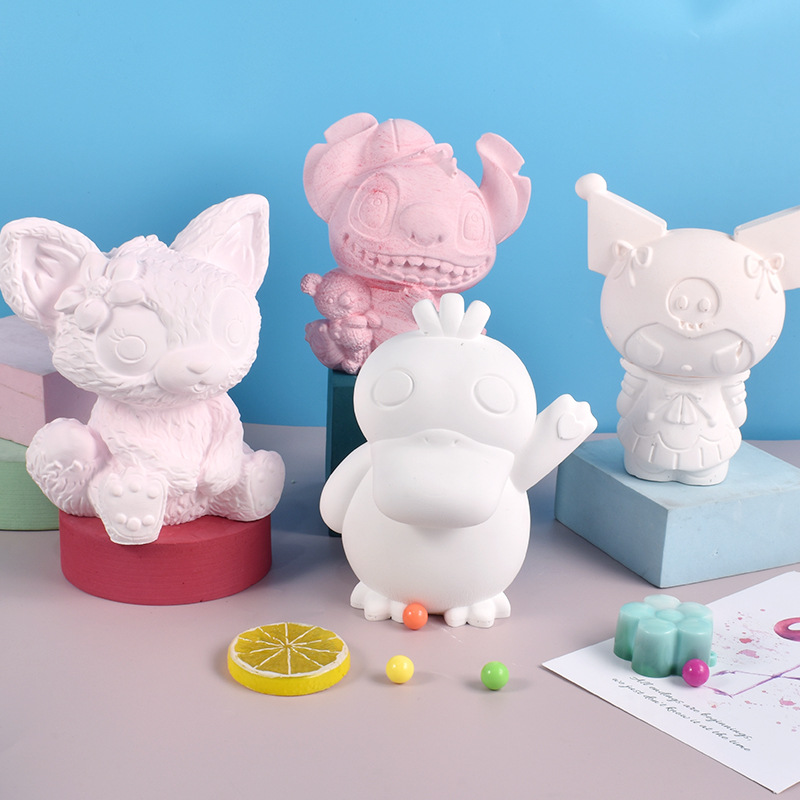 3D Cartoon Animal Candle Silicone Mold for Handmade Chocolate Decoration Gypsum Aromatherapy Soap Resin Candle Silicone Mould