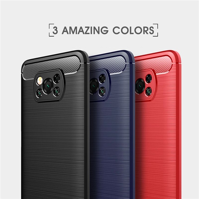 Carbon Case Voor Xiaomi Poco F3 Fiber Cover Shockproof Armor Beschermende Harde Case Voor Xiaomi Poco X3 Pro Cover Voor xiaomi Poco F3