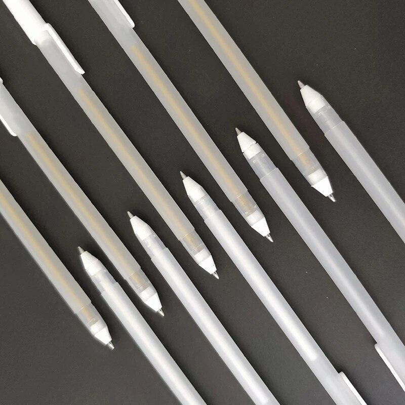 8mm White Highlighter Pen Liner Sketch Markers Scribble Pen Manga School Art Supplies Students