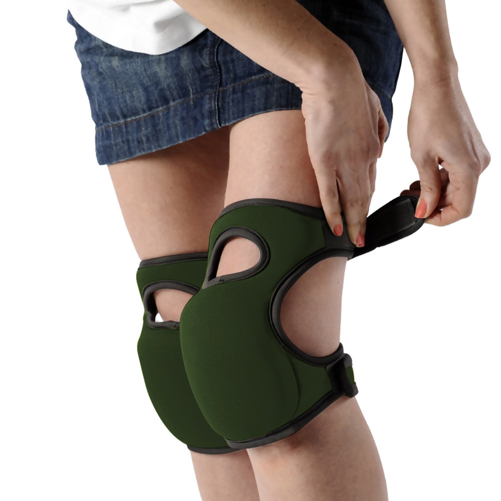 Paire de genouillères de jardinage souples, Protection des genoux, mousse pour le travail au sol