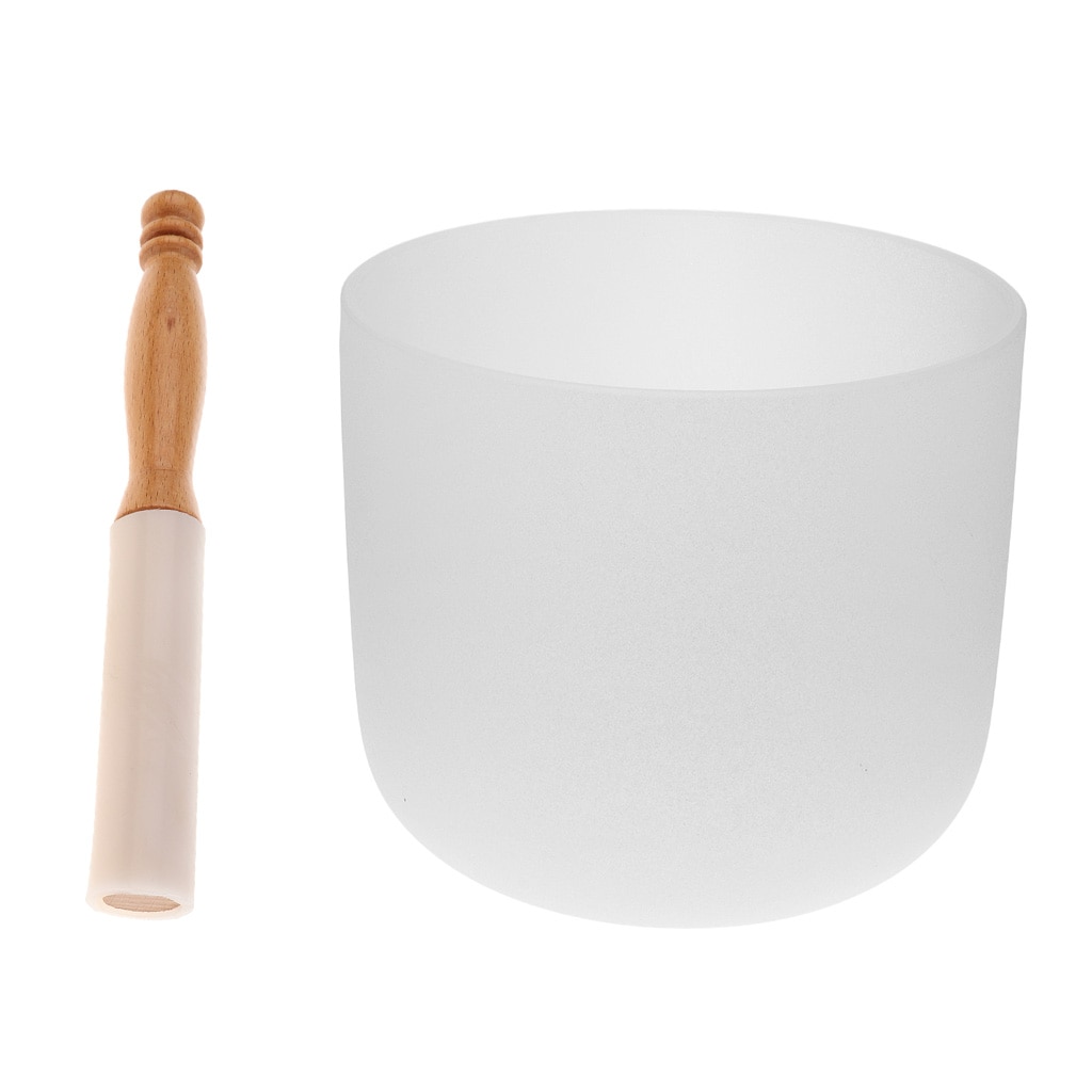 F Note Quartz Crystal Klankschaal + Rubber Mallet Grandado