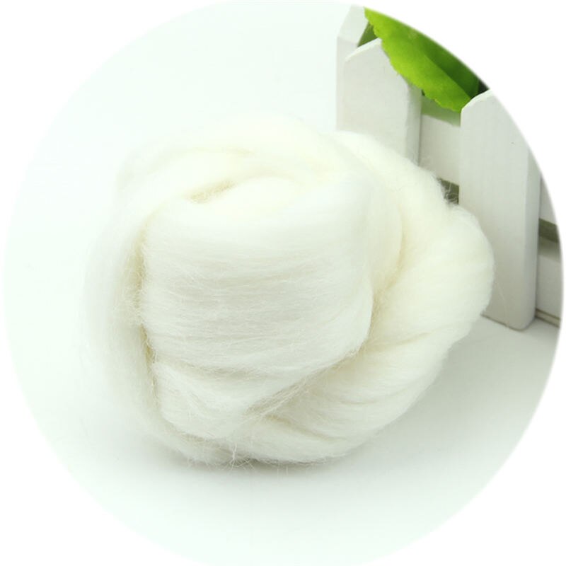 20 kleuren Wol Corriedale Needlefelting Top Zwervende Geverfd Spinning Nat Vilten Fiber: BC