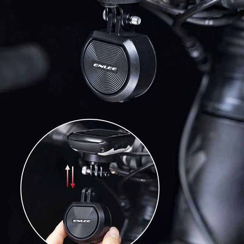 ENLEE 120DB USB Charge Fiets Elektrische Bel MTB Cyclus Trompet Hoorn Anti-diefstal Alarmsirene & Afstandsbediening