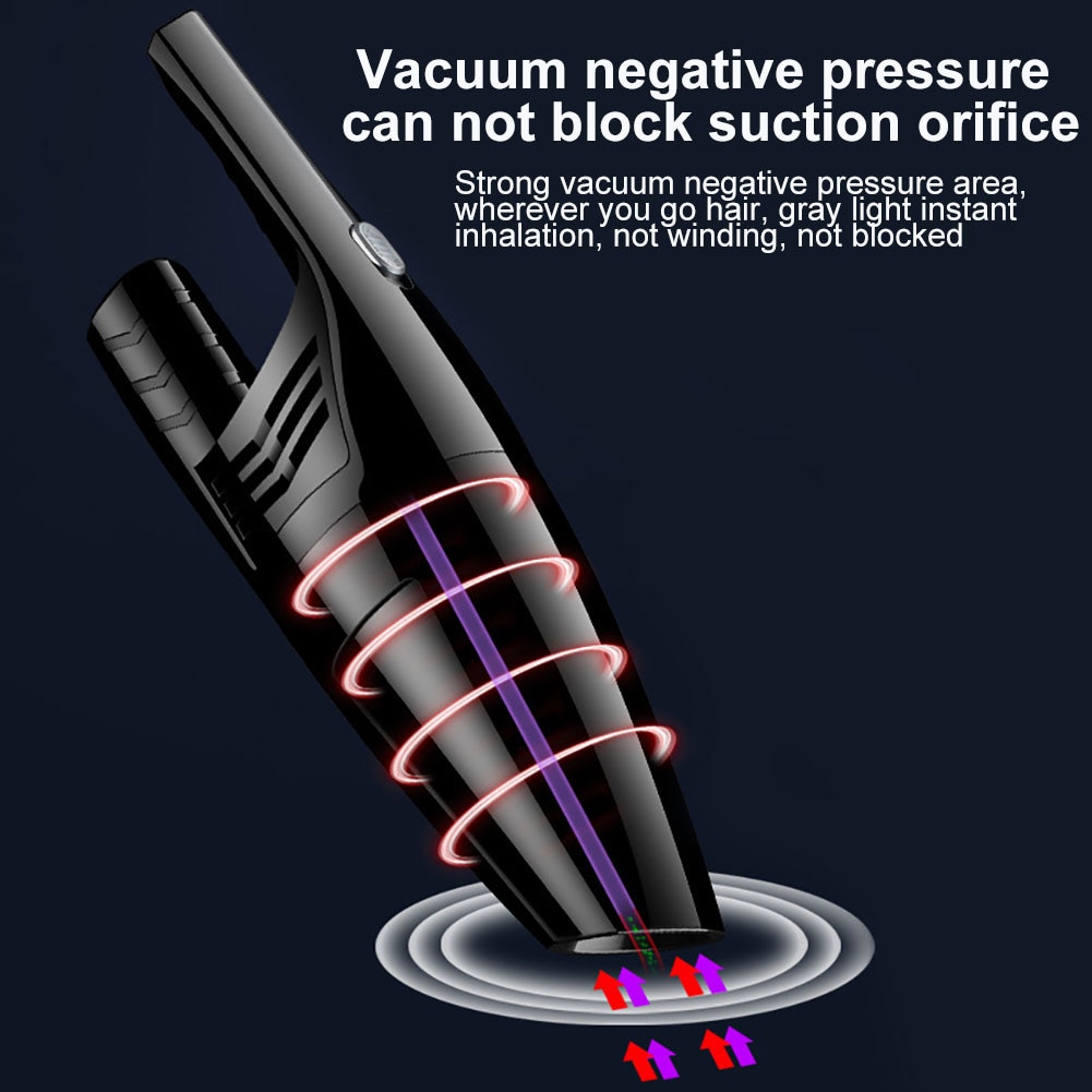 Wet/Dry Dual-use Handheld Powerful Car Vehicle Interior Cleaning Vacuum Cleaner