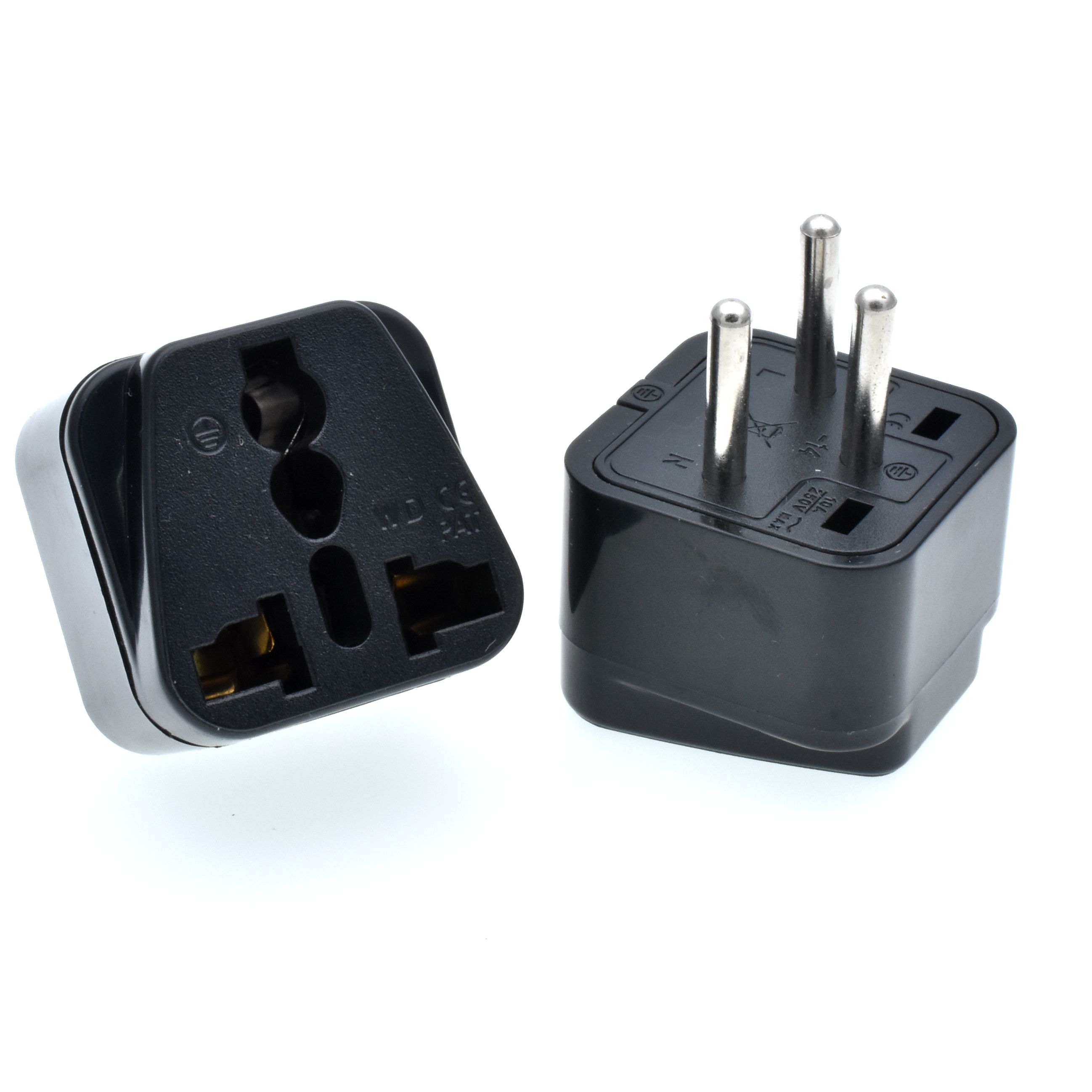 ISRAEL Palestine Travel Plug Adapter Universal Outlet Israeli 3 Pin Grounded Plug Adaptor 10A 250V