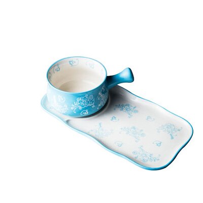 Keramische Kom En Plaat Gerechten Ontbijt Thuis Een Persoon Servies Havermout Kom Ontbijt Brood Plaat Havermout Kom: set A