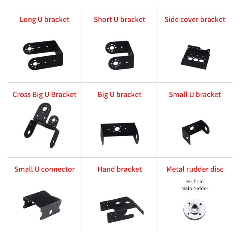 Multifunctional 25T Arm Disc Mechanical Robot Bracket Steering Gear Pan Servo Mount Set for Gimbal RC Car Boat MG995 MG996R