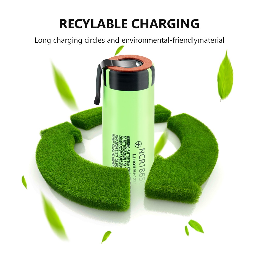 3,7 V Wiederaufladbare 18650 Li ionen Batterie 4Pcs 100% Original NCR 18650B 3400mAH Große Kapazität Lithium-Batterien Mit nickel Blatt