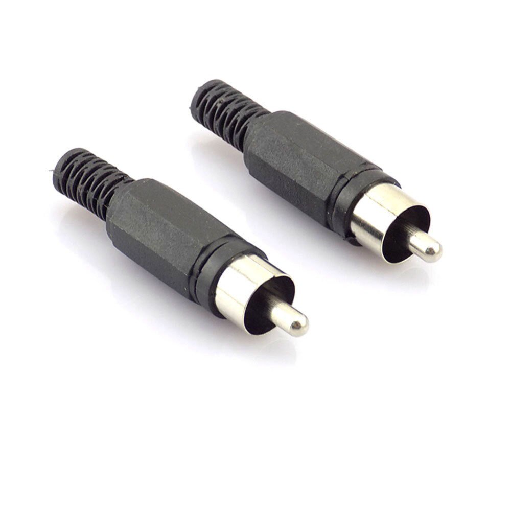 10x BNC RCA Male Adapter Connector AV Plug Jack plastic to Cabling Audio Adapter for CCTV TV video Camera diy Housing W17