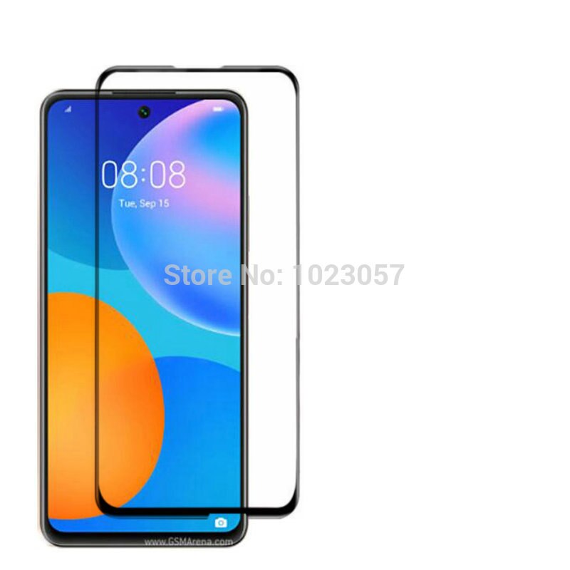 3-w-1 etui + kamera szkło hartowane dla Huawei Y7A Peppa-L22B ScreenProtector szkło na dla Huawei Y7A 2020 2.5D szkło: tylko glass