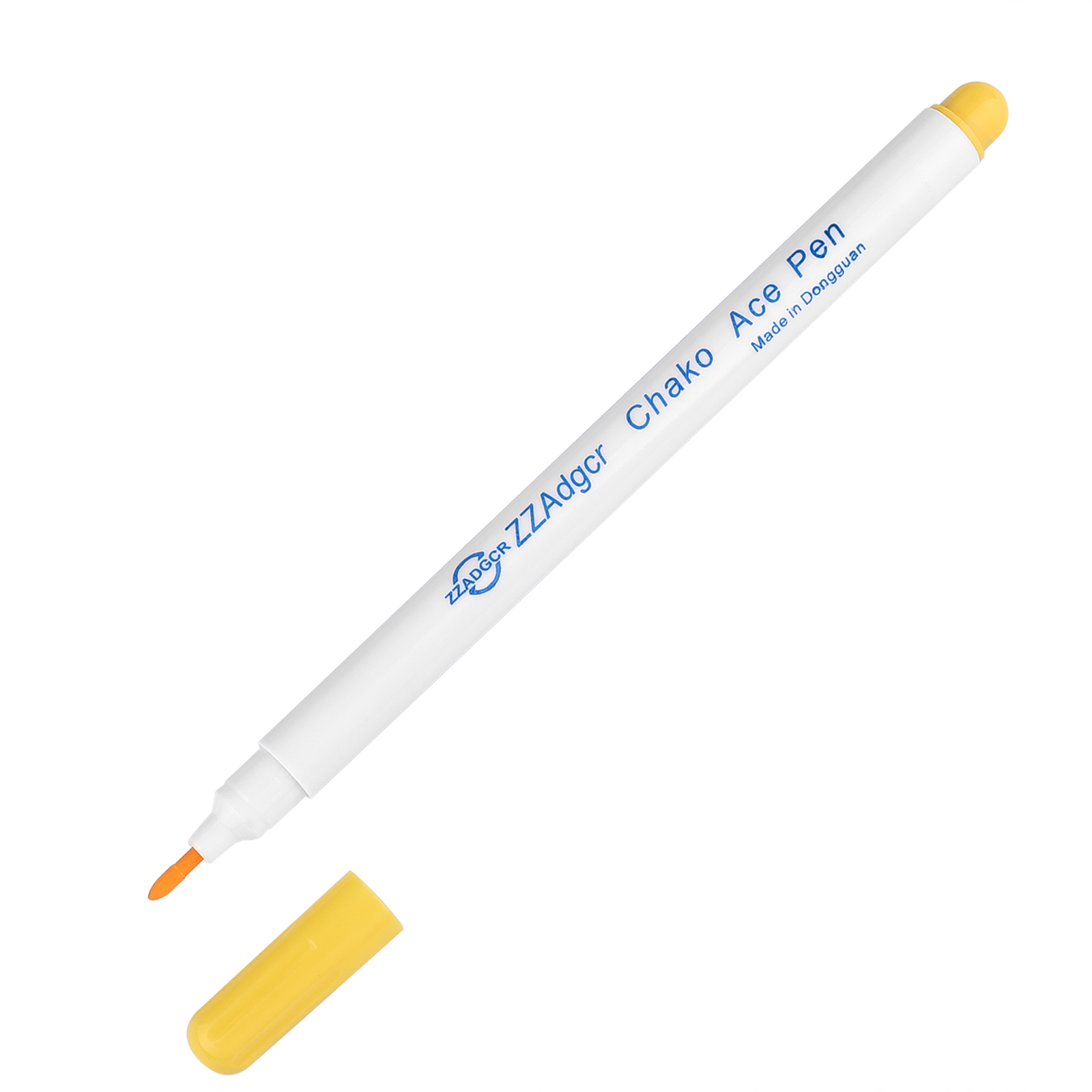 1/7pcs Ink Disappearing Fabric Marker Pen DIY Cross Stitch Water Erasable Pen Dressmaking Tailor's Pen for Quilting Sewing Tools: light yellow