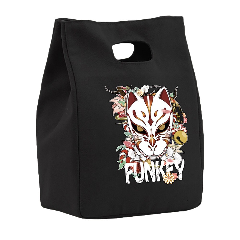 Isolierung Mittagessen Lebensmittel Isolierung Kühler Taschen Magnetische Geschmack Leinwand Tasche Zinn Folie Lebensmittel Taschen Tragbare Multifunktions Drucken Eco Tasche: 5Maske017